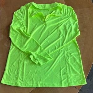 Neon Green Long Sleeve Women's Top